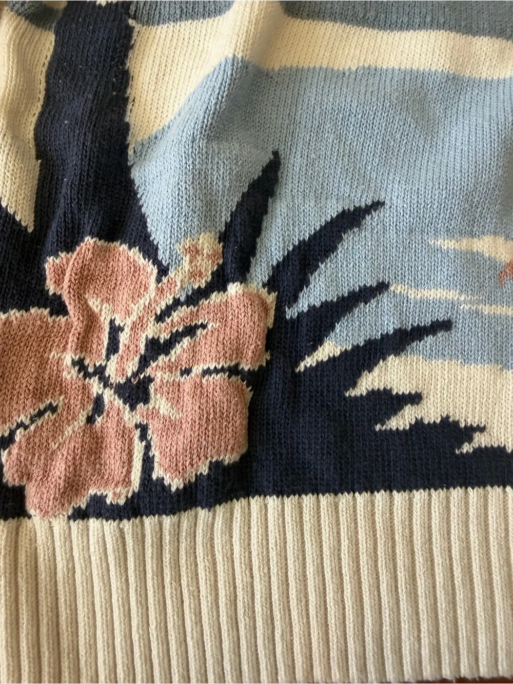 Subdued Florence Italy Cream 'Hawaii' Beach Sweater